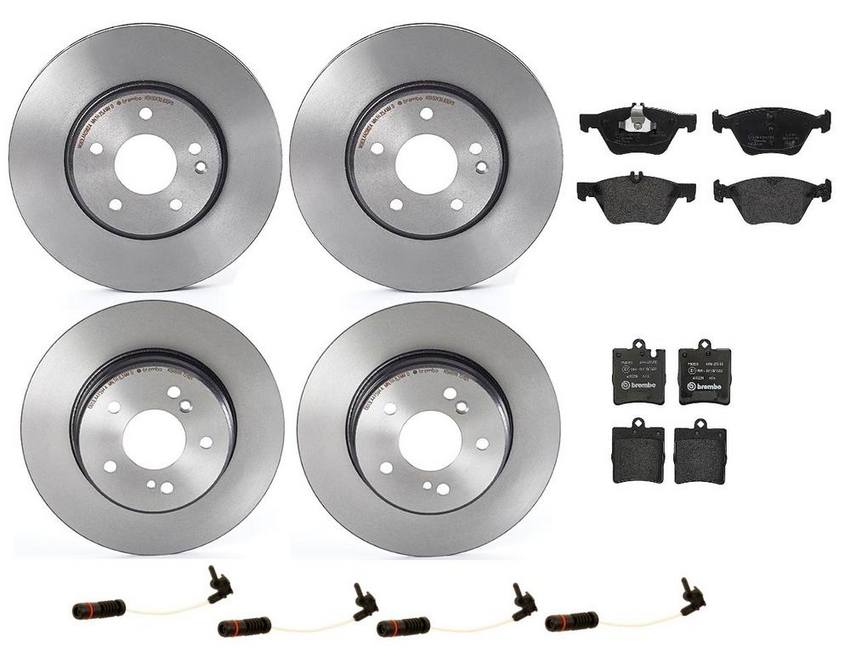 Brembo Brake Pads and Rotors Kit - Front and Rear (300mm/290mm) (Low-Met)